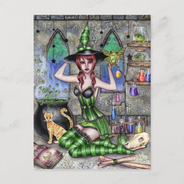 Ashlyn - Potion Witch Postcard (Front)