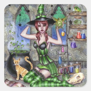 Ashlyn - Sticker pour sorcière de potion