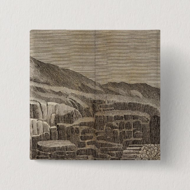 Ashna Crogs, Mull 2 Inch Square Button (Front)