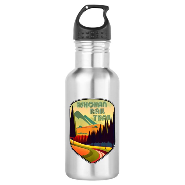Ashokan Rail Trail New York Colours 532 Ml Water Bottle (Front)