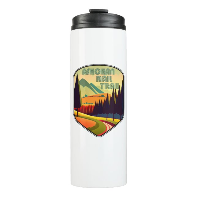 Ashokan Rail Trail New York Colours Thermal Tumbler (Front)