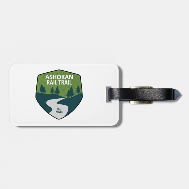 Ashokan Rail Trail New York Luggage Tag (Back Horizontal)