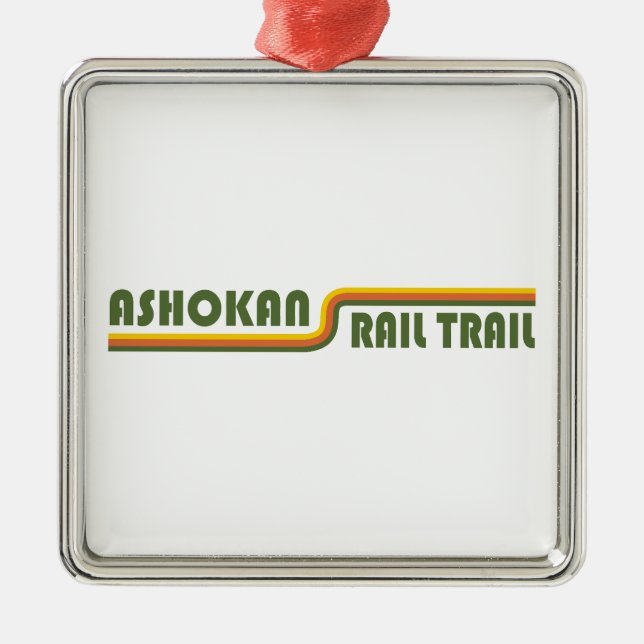Ashokan Rail Trail New York Metal Ornament (Front)