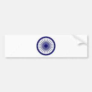 Ashoka's Dharma Chakra Bumper Sticker