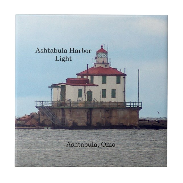 Ashtabula Harbour Light tile (Front)