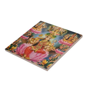 Ashtalakshmi - Eight forms of Lakshmi Tile