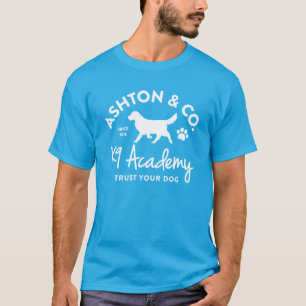 Ashton & Co. K9 Academy One-Colour White Logo T-Shirt