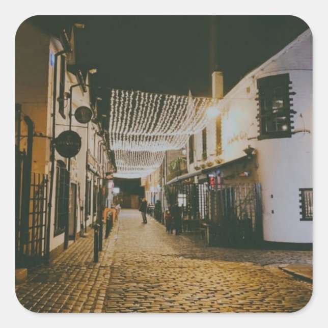 Ashton Lane, Glasgow, Scotland Square Sticker (Front)