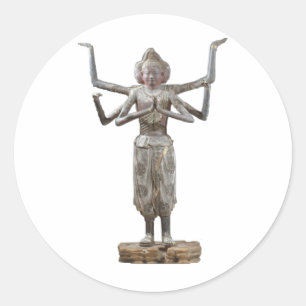 Ashura-zo - Buddhist statue Classic Round Sticker
