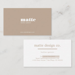 Ashwood Modern Elegant Minimalist Professional Business Card