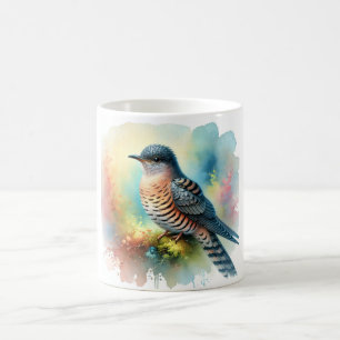 Ashy Cuckoo Bird 200824AREF145 - Watercolor Coffee Mug