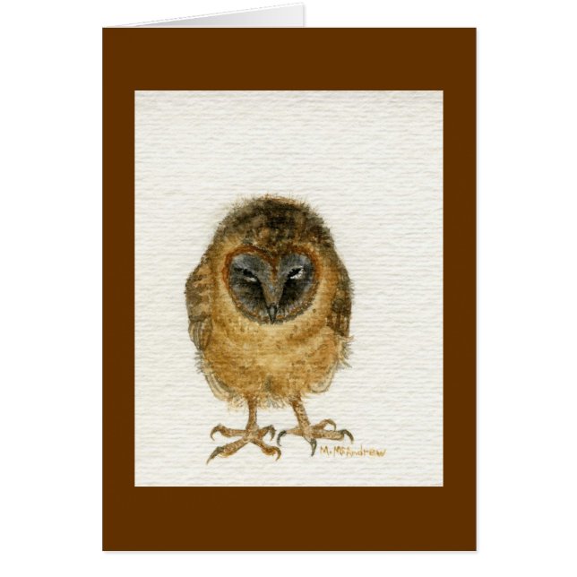 "Ashy Faced Barn Owl" (Front)