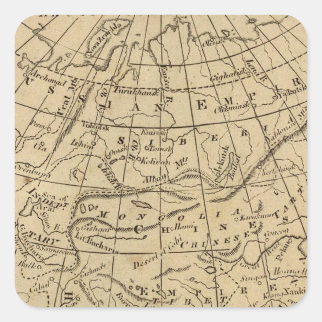 Asia 10 square sticker (Front)