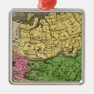 Asia 12 metal ornament