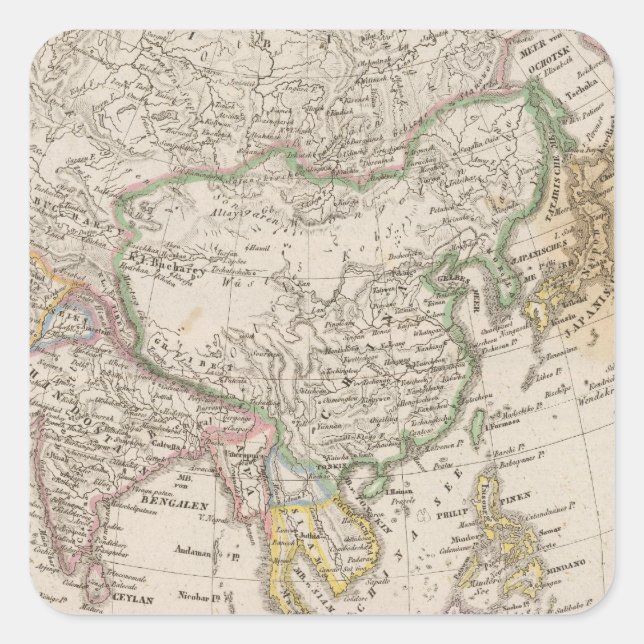 Asia 13 square sticker (Front)