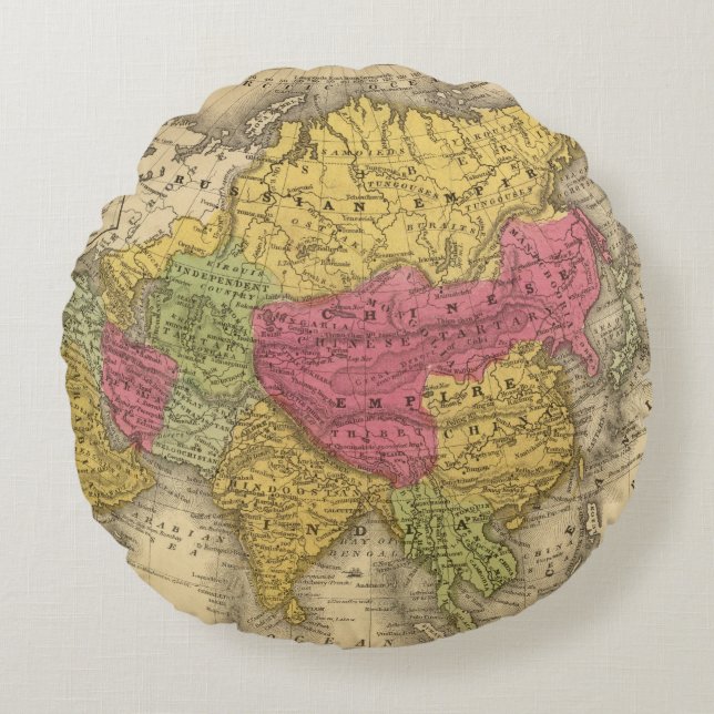 Asia 14 round pillow (Front)