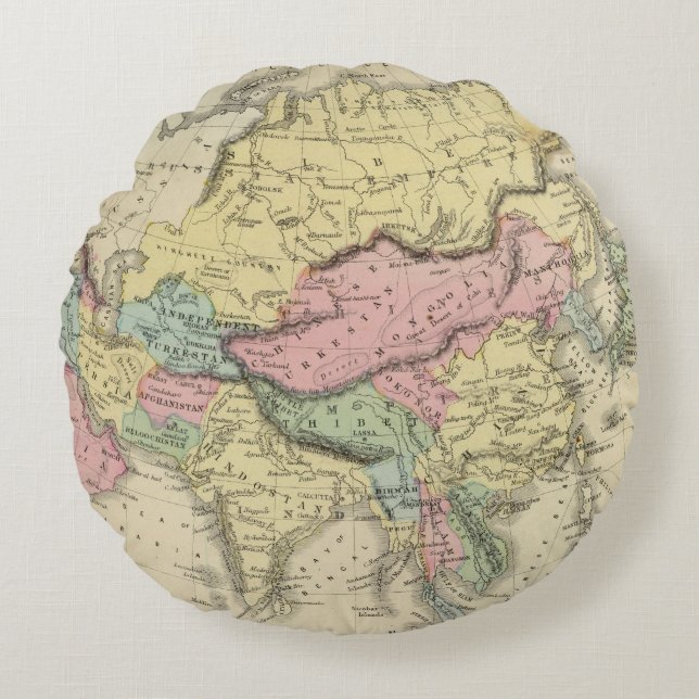 Asia 15 round pillow (Front)