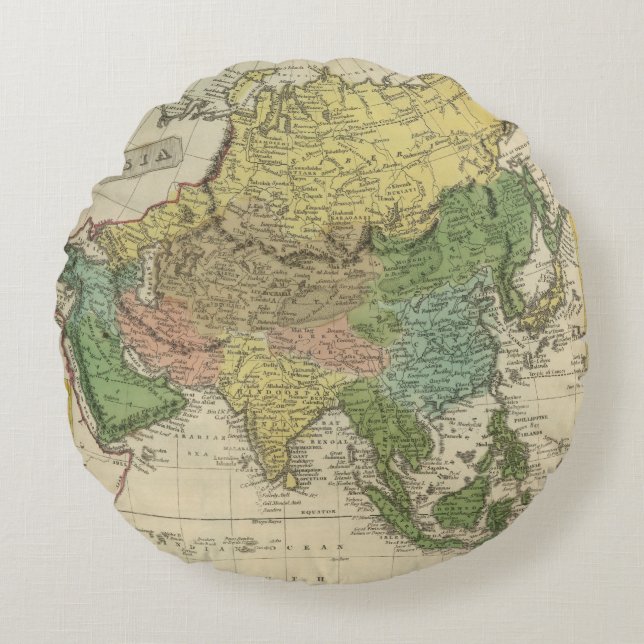 Asia 17 round pillow (Front)