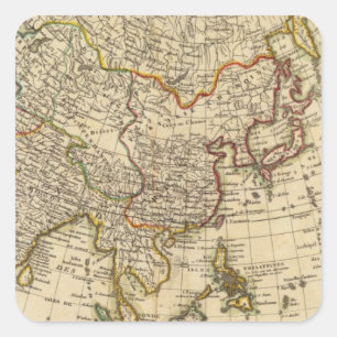 Asia 20 square sticker