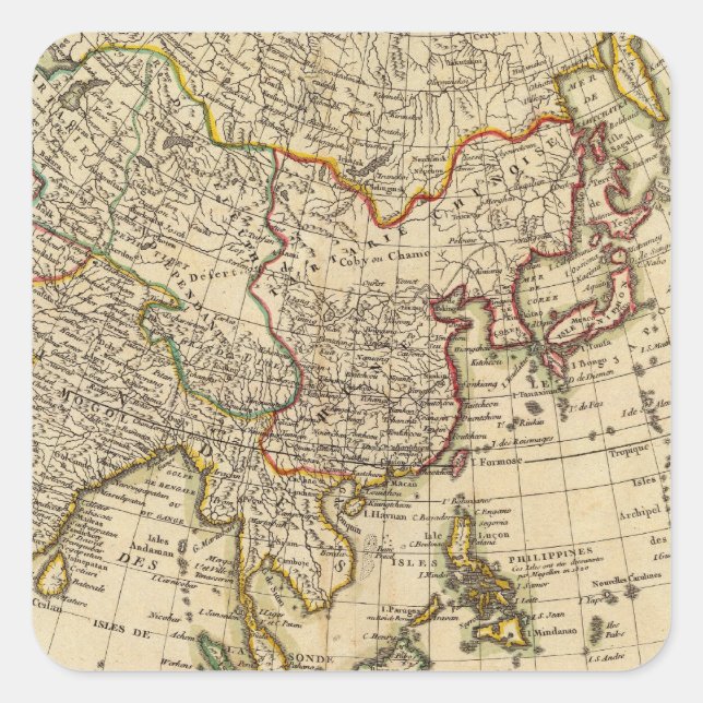 Asia 20 square sticker (Front)