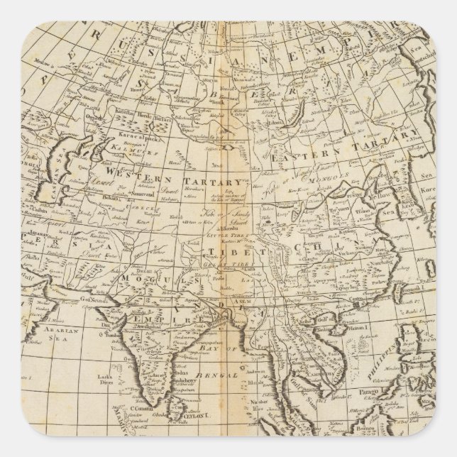 Asia 23 square sticker (Front)