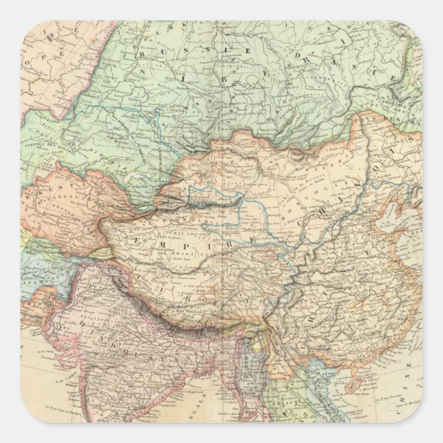Asia 25 square sticker (Front)