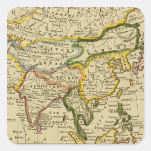 Asia 27 square sticker