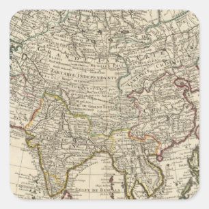 Asia 30 square sticker