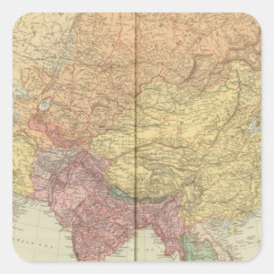 Asia 34 square sticker