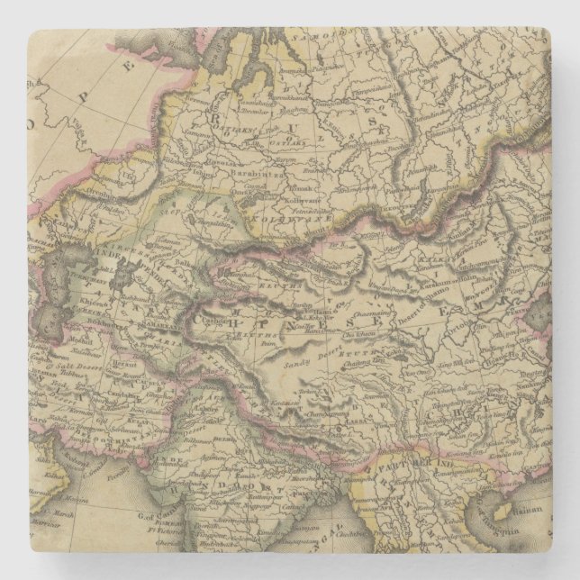 Asia 34 stone coaster (Front)