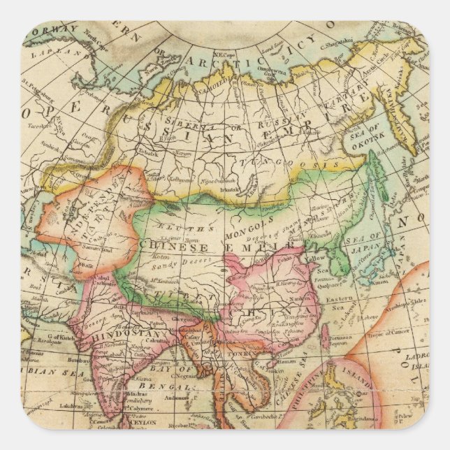 Asia 35 square sticker (Front)