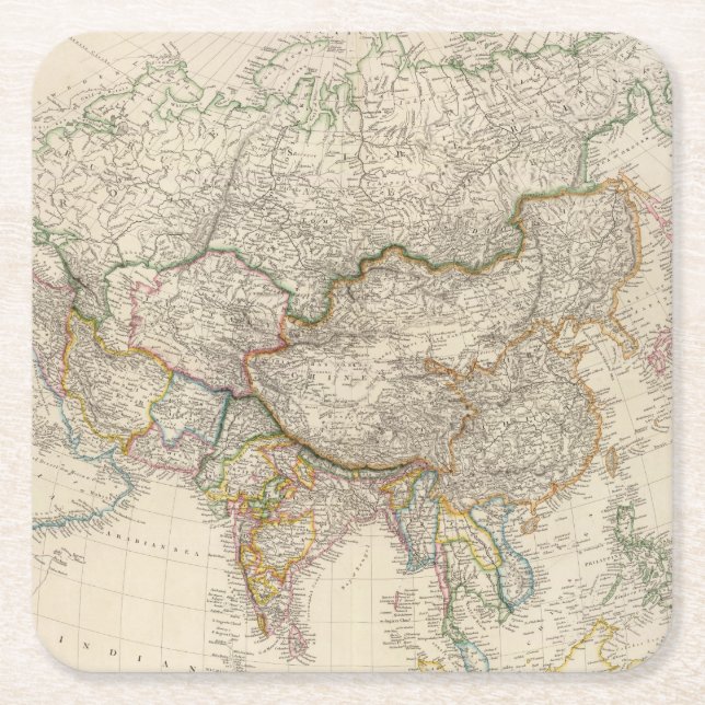Asia 41 square paper coaster (Front)