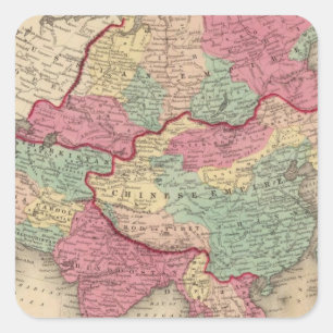 Asia 43 square sticker