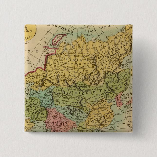 Asia 4 2 inch square button (Front)