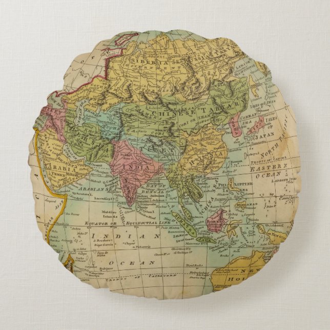 Asia 4 round pillow (Front)