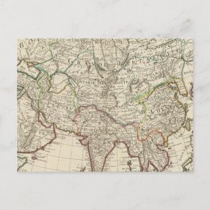 Asia 5 postcard
