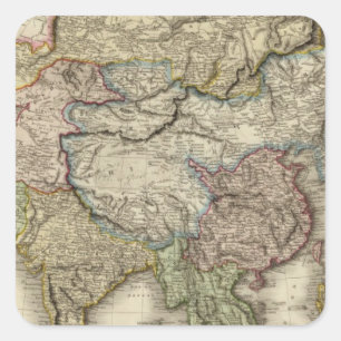 Asia 6 square sticker