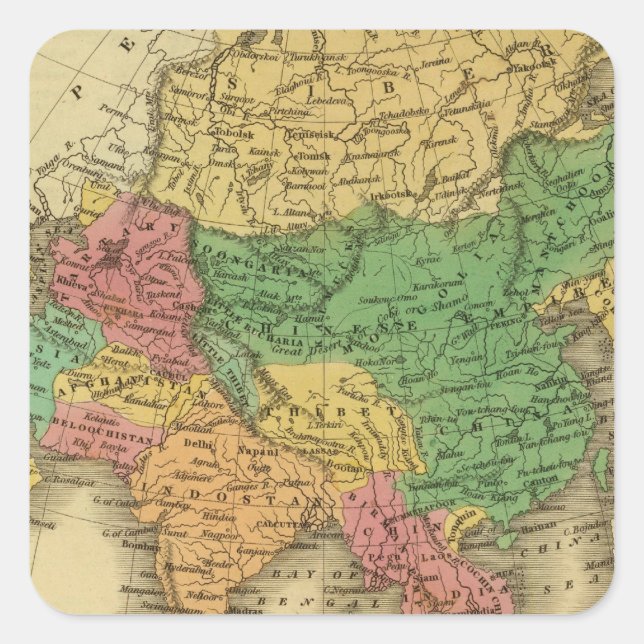 Asia 6 square sticker (Front)