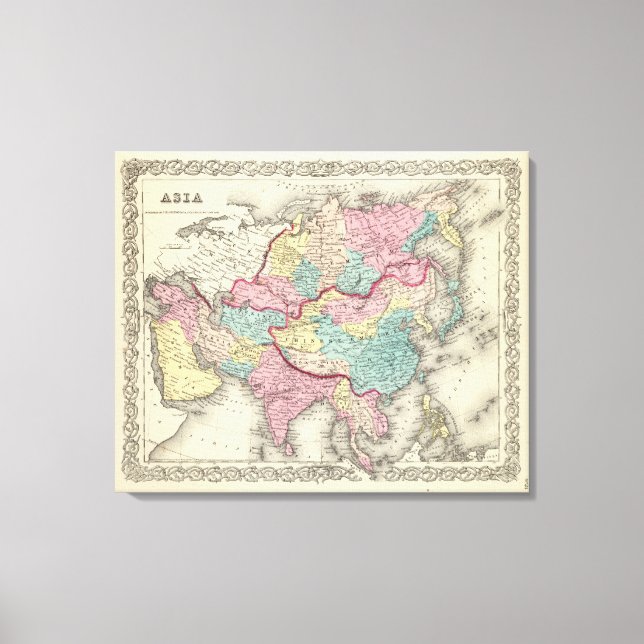 Asia 8 canvas print (Front)