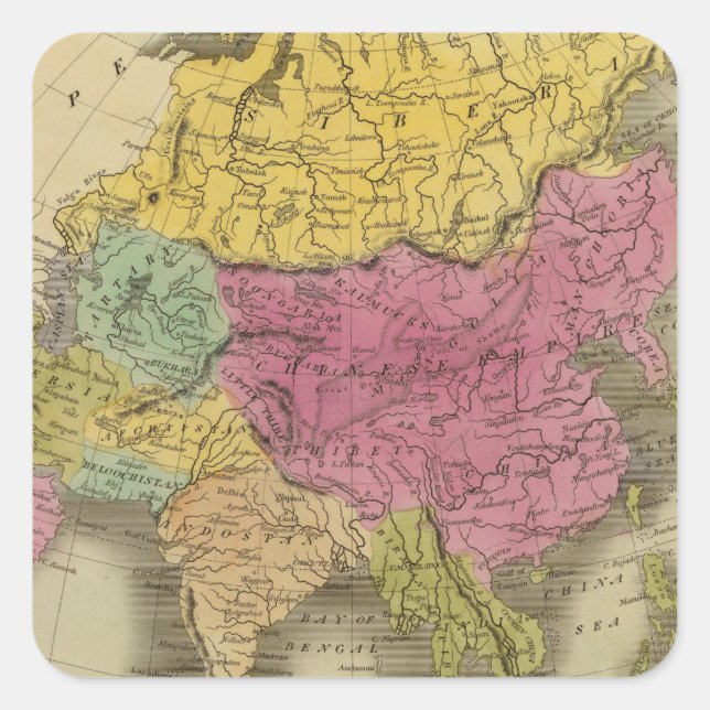 Asia 8 square sticker (Front)