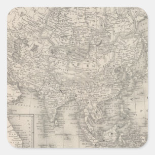 Asia 9 square sticker