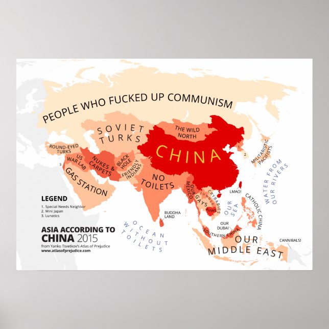 Asia According to China Poster (Front)