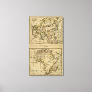 Asia, Africa Canvas Print