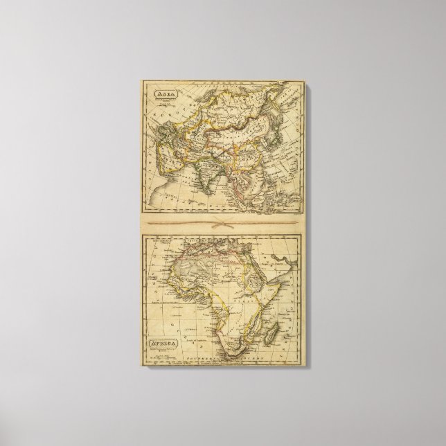 Asia, Africa Canvas Print (Front)