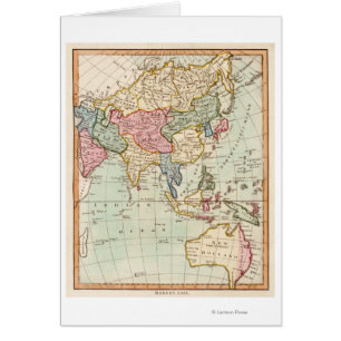 Asia and AustraliaPanoramic Map