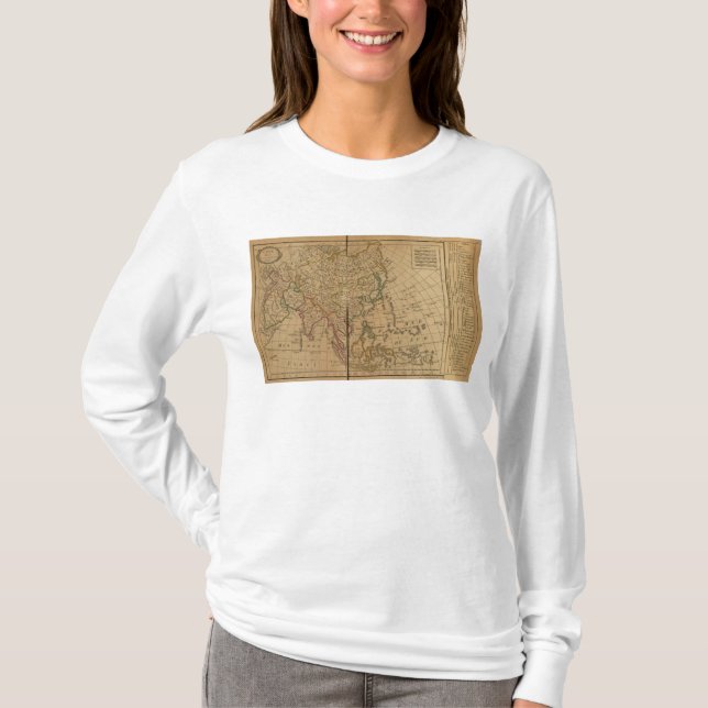 Asia Atlas Map T-Shirt (Front)