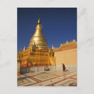 Asia, Burma (Myanmar) Mandalay, Sagaing Hill: Postcard