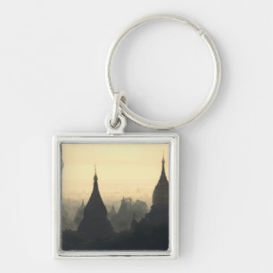 Asia, Burma, (Myanmar), Pagan (Bagan) Hot Air Keychain
