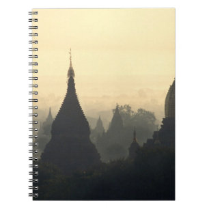 Asia, Burma, (Myanmar), Pagan (Bagan) Hot Air Notebook