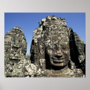 Asia, Cambodia, Siem Reap, Angkor Thom (b. Late Poster